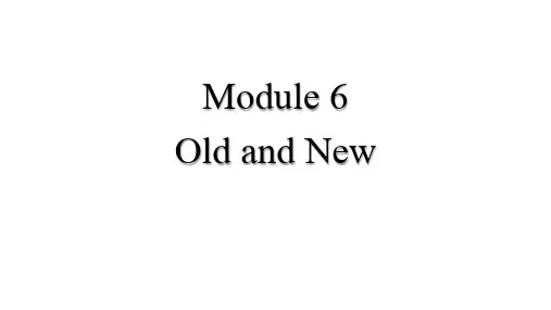 外研版必修三 复习 Module 6  教学ppt课件(26张)