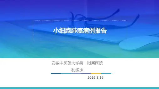 小细胞肺癌病例报告