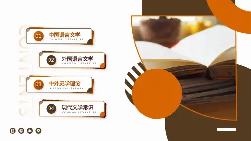 大学现代文学专业知识分享ppt模板