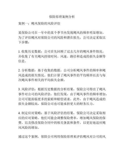 保险原理案例分析