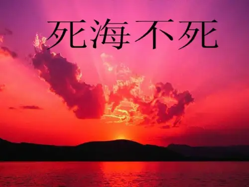 《死海不死》PPT课件2 (共12张PPT)