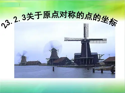 人教版数学九年级上课件23.2.3关于原点对称的点的坐标(18张PPT)
