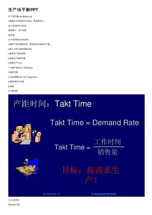生产线平衡PPT