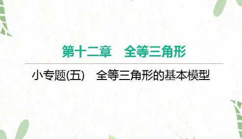 八年级数学人教版(上册)小专题(五)全等三角形的基本模型
