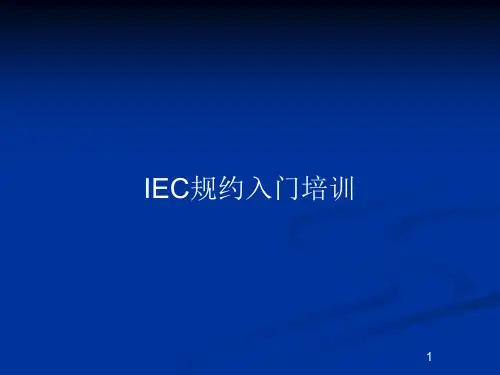 IEC规约入门培训PPT教案
