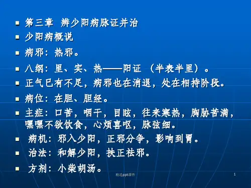 伤寒少阳太阴ppt课件