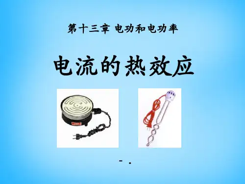 《电流的热效应》电功和电功率PPT课件