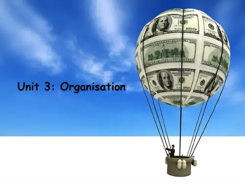 体验商务英语综合教程3Business_English_Unit_3_Organisation