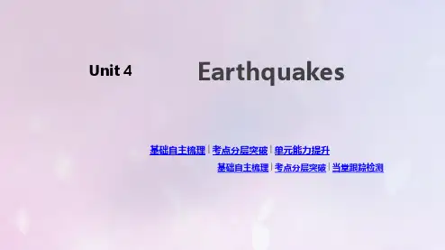 2020版高考英语总复习Unit4Earthquakes课件新人教版必修1