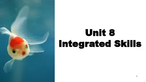 初中英语 牛津译林版七年级下册Unit8 Integrated skills 课件(23张PPT)