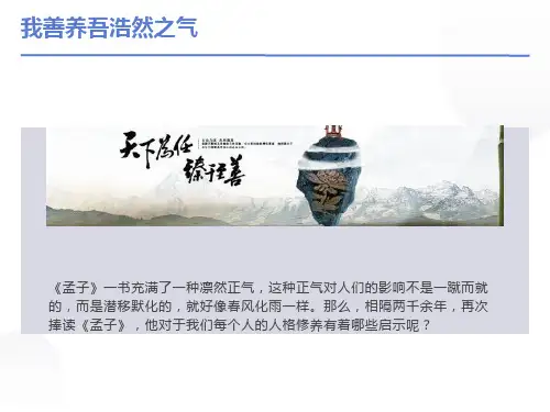 《我善养吾浩然之气》