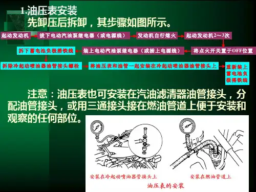 燃油供给系统检测