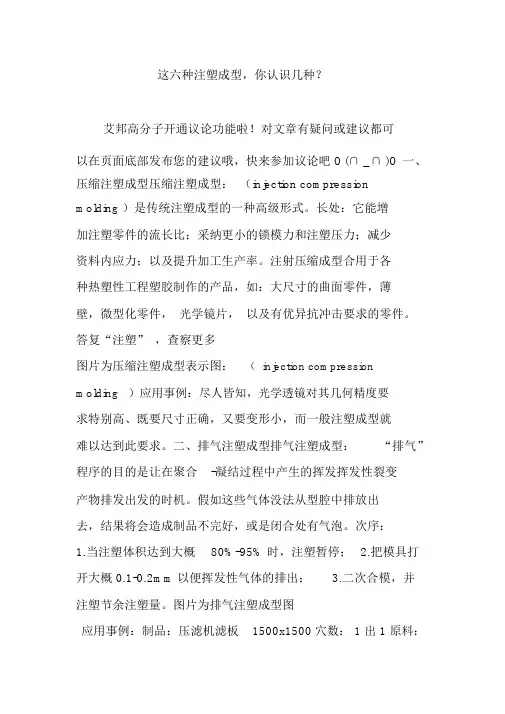 这六种注塑成型,你认识几种？