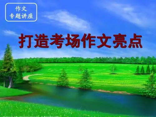 9、打造考场作文亮点二