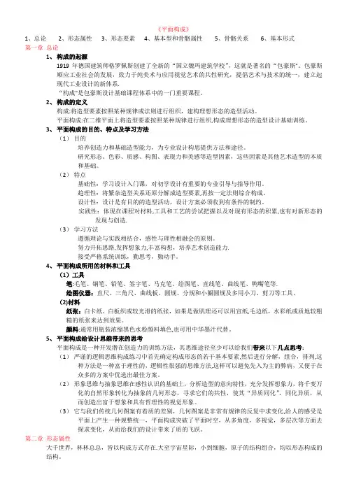 平面构成(平面设计入门基础知识)