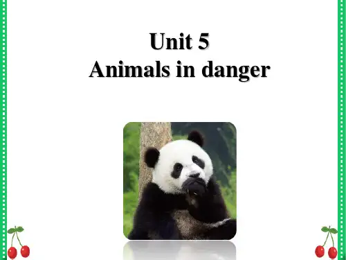 沪教版英语六年级上册Module 2 Unit 5 Animals in danger课件3