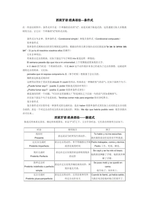 西班牙语语法大全