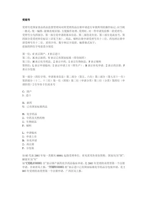 受理号