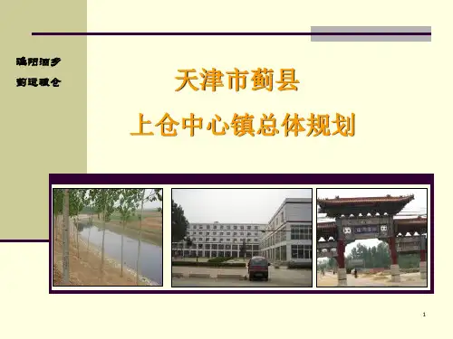天津市蓟县上仓中心镇总体规划总规汇报