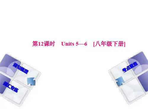 第12课时 Units 5—6 [八年级英语下册] 听课手册