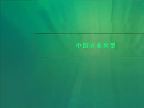 中图农业类型