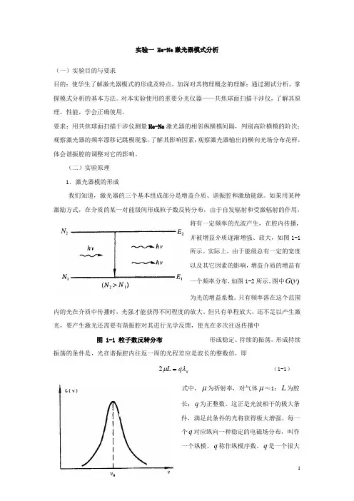 激光原理实验(山科大)