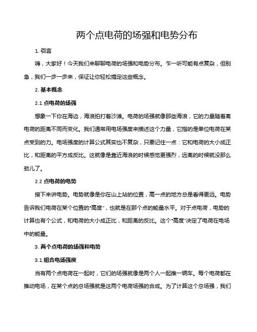 两个点电荷的场强和电势分布