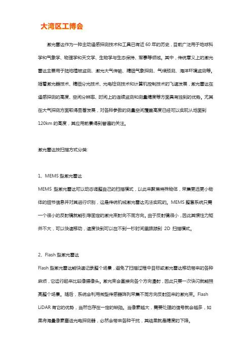 激光雷达扫描方式【详解】