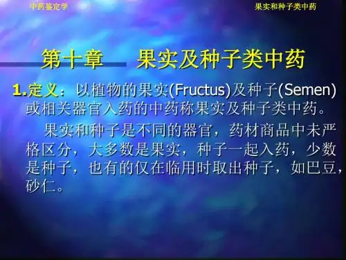 第10章果实及种子中药