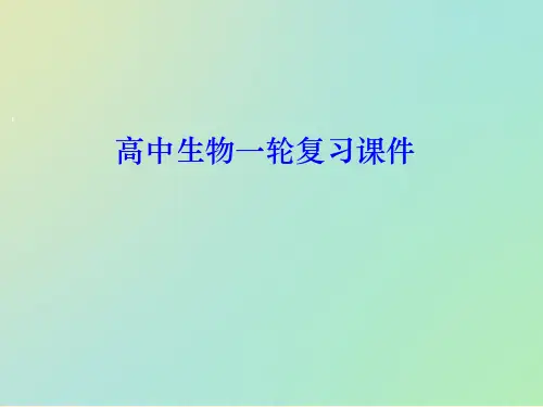 高三生物一轮复习(必修一)课件：细胞呼吸 (共53张PPT)