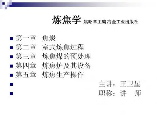 炼焦学1-3章