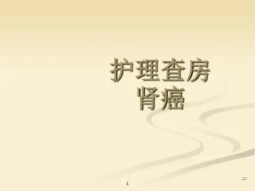 肾占位护理查房 ppt课件