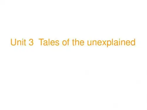 tales-of-the-unexplained课件2(2019年8月整理)