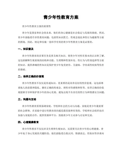 青少年性教育方案