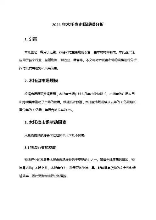 2024年木托盘市场规模分析