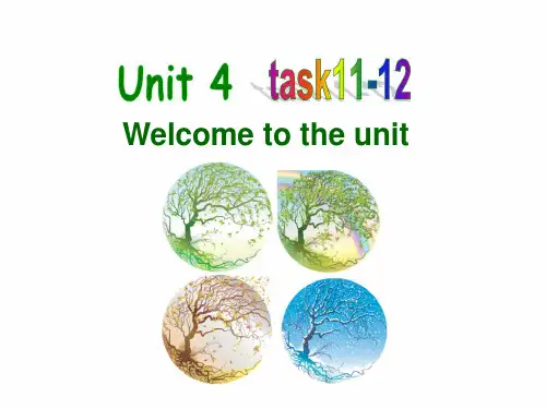六年级下册英语课件-Unit4 1 Task11-12人教精通版