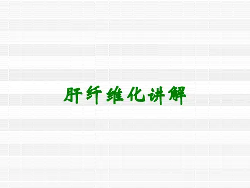 肝纤维化讲解