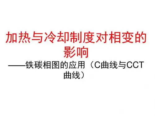 讲座3-2铁碳相图的应用C曲线(课程思考题)