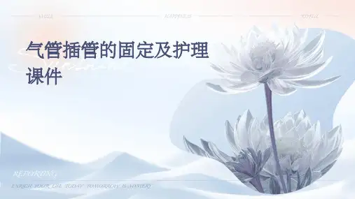 气管插管的固定及护理课件