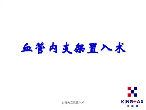 血管内支架置入术ppt课件