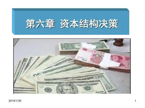 [经济学]08第六章 资本结构决策