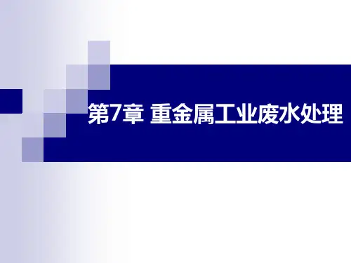 重金属工业废水处理.ppt