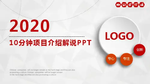 10分钟项目介绍解说PPT