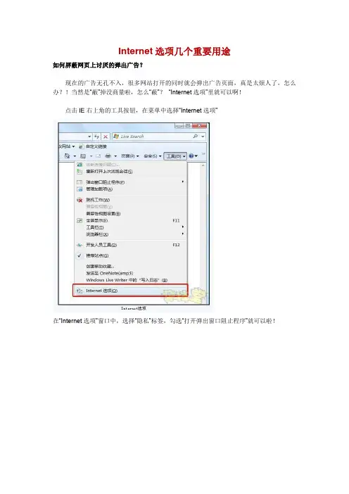 internert选项