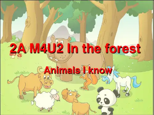 二年级英语上册 Unit 11 In the forest课件1 牛津上海版