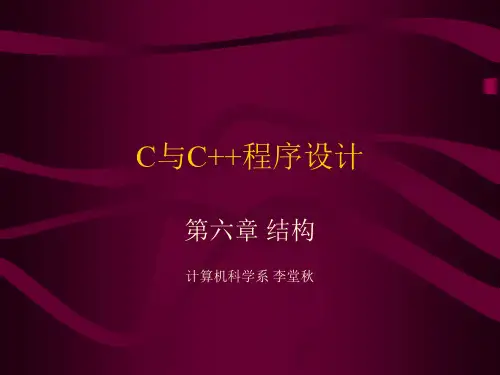 c语言 高级 教程 第六章