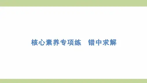 苏教版四年级上册数学 核心专项练习 错中求解 知识点梳理重点题型练习课件