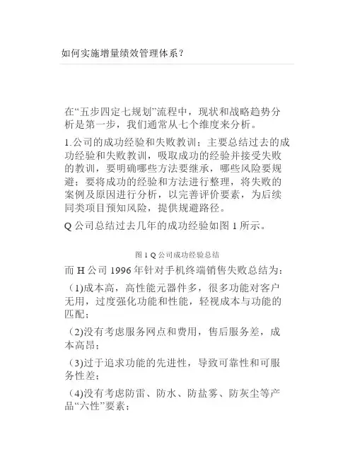 如何实施增量绩效管理体系