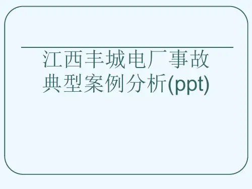 江西丰城电厂事故典型案例分析(ppt)
