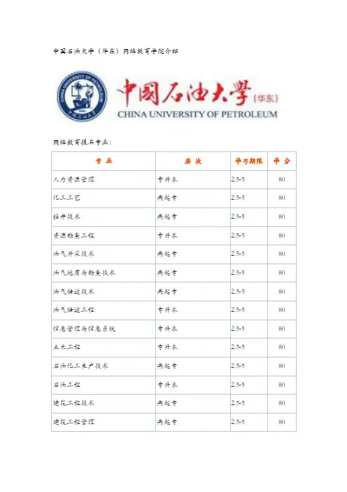 中国石油大学(华东)网络教育学院
